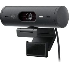 Веб-камера Logitech HD Webcam BRIO 500 серый/черный